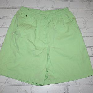 🟢 Green High-Waisted Shorts · Studio Works · Size 8 🟢